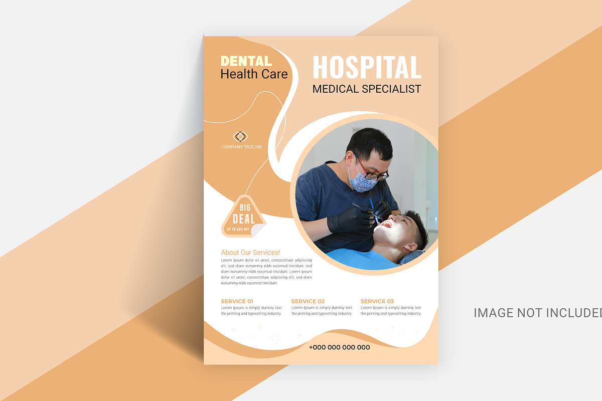 Digital Dental Care Services Flyer, a Flyer Template by hkmonir (Photo 2 of 3)