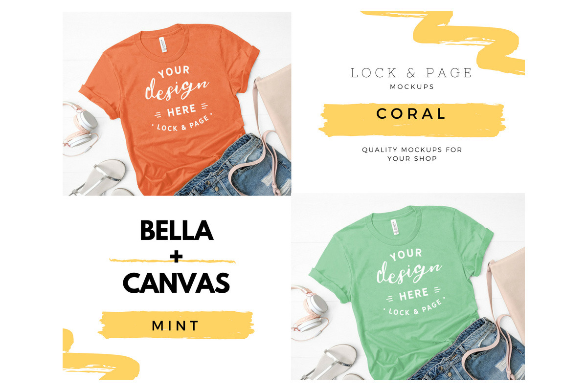 Bella Canvas 3001 Mega Bundle Mockup, a Shirt Mockup by lock and page (Photo 54 of 84)