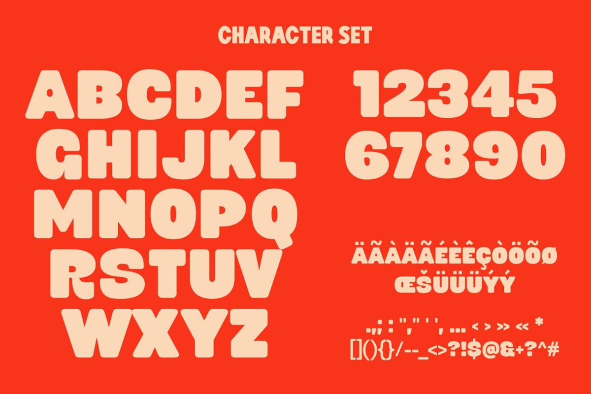 Super Meaty - Retro Bold Display Fon, a Sans Serif Font by Studio Moara (Photo 8 of 9)