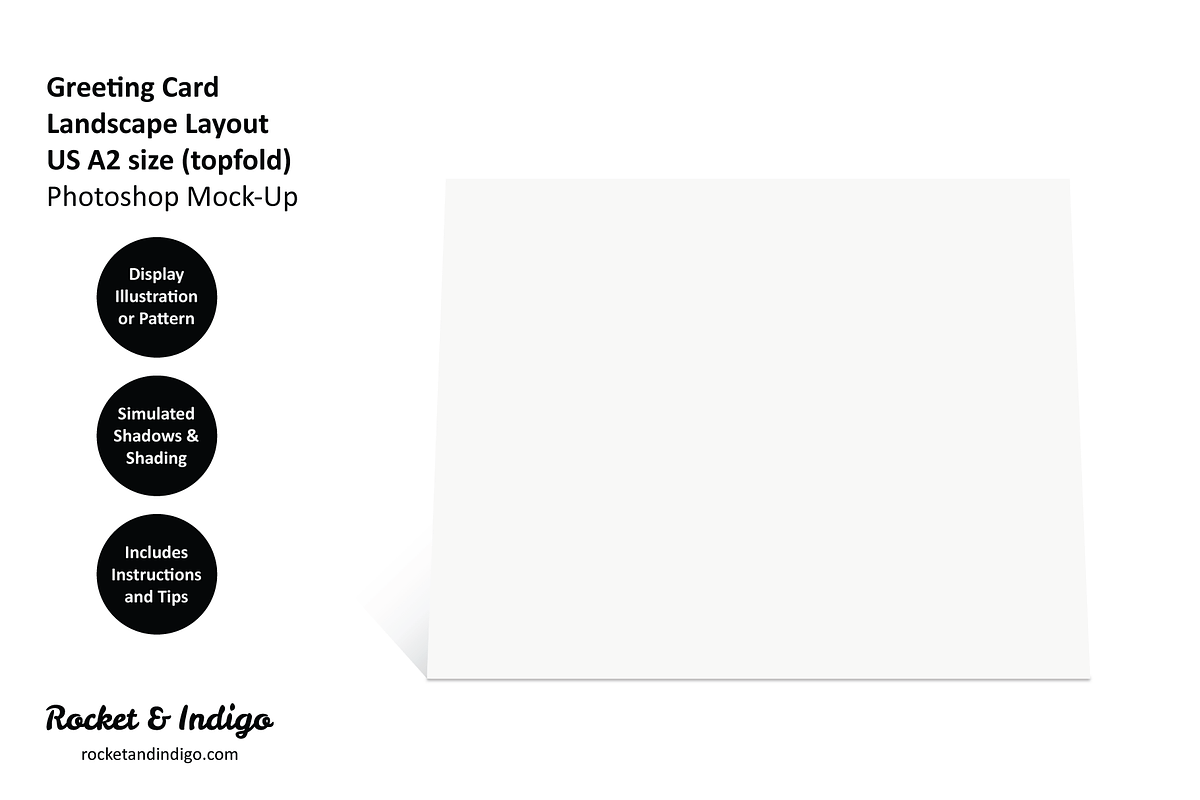 US A2 Greeting Card PS Mockup 7, a Product Mockup by Rocket & Indigo (Photo 8 of 8)