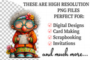 Whimsical Valentines Grandma Clipart, an Illustration by Daily.Designs (Thumbnail 2 of 7)