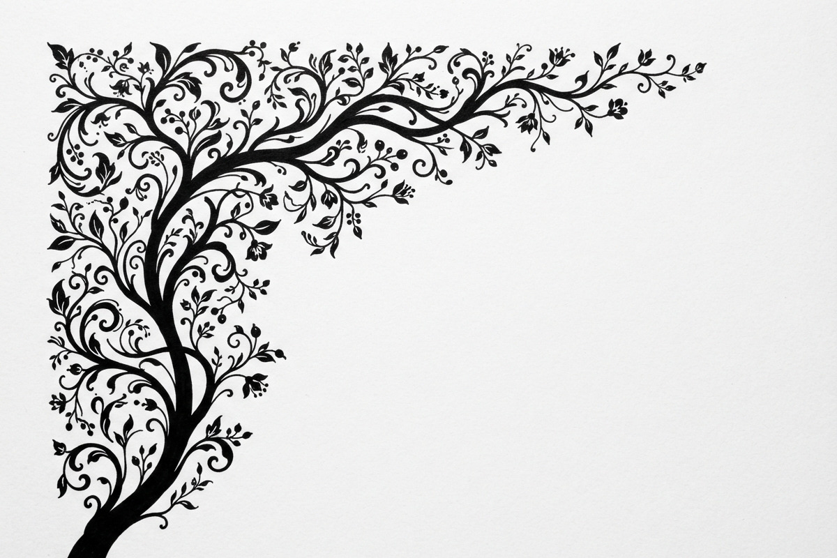 50 Tree Branch Corner Silhouette, a Decorative Illustration by Amazin_art (Photo 3 of 25)