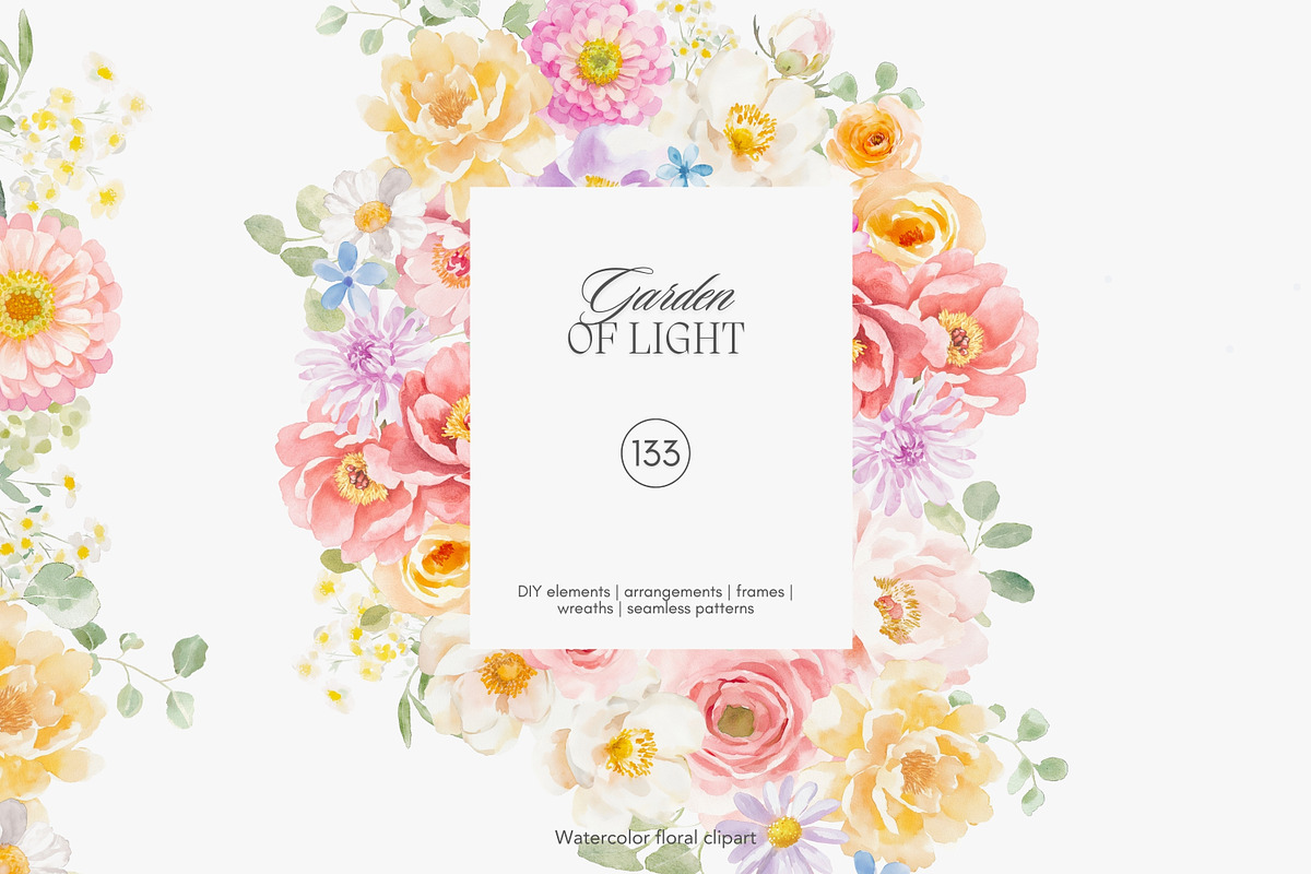 watercolor spring blossoms huge set, a Decorative Illustration by Patishop Art (Photo 4 of 20)