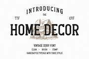 Home Decor - Vintage Slab Serif Font, a Slab Serif Font by ariodsgn (Thumbnail 1 of 7)
