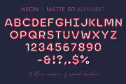 Neon & Matte - 3D Lettering, a Graphic by MIIM (Thumbnail 9 of 9)