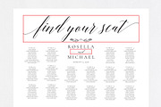 Wedding seating chart SHR168, an Invitation Template by Shafura_Wedding (Thumbnail 5 of 5)