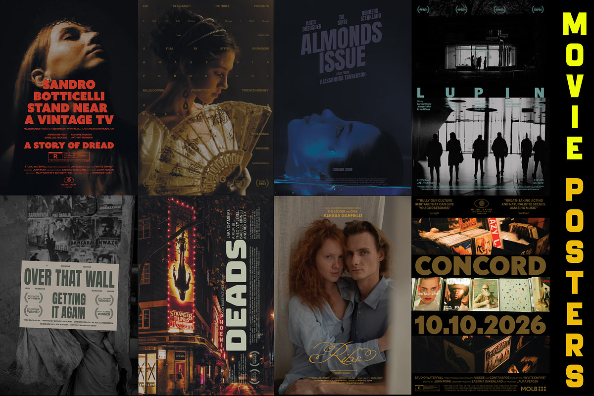 Movie Poster Photoshop Templates, a Social Media Template by Chipshpow Graphics (Photo 7 of 10)