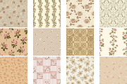 Beige Floral Seamless Pattern Bundle, a Pattern Graphic by Wow Magic (Thumbnail 3 of 3)