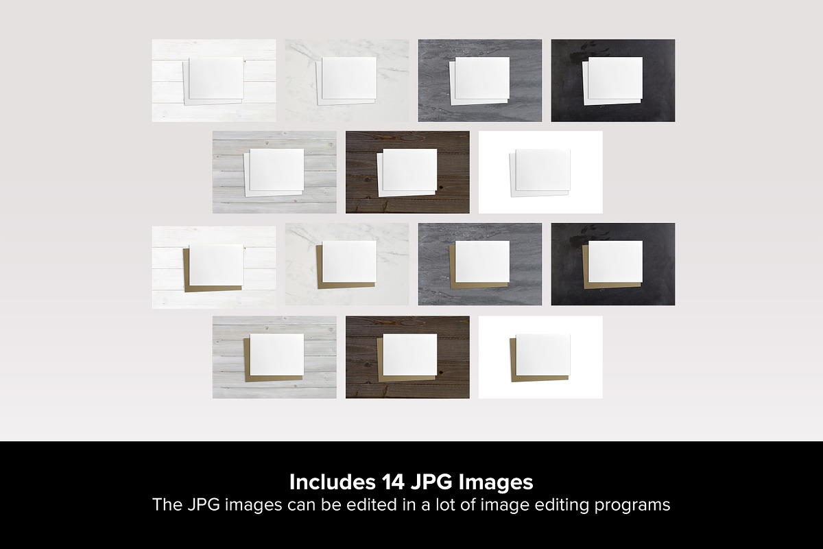 A2 Greeting Card Mockup Set - PSD, a Product Mockup by MelissaBMockups (Photo 10 of 11)