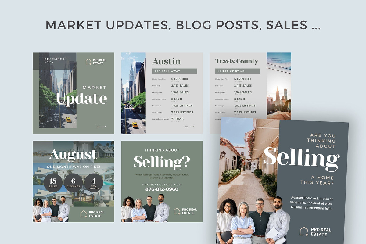 Real Estate Instagram Canva Template, a Social Media Template by Type Here Studio (Photo 4 of 10)