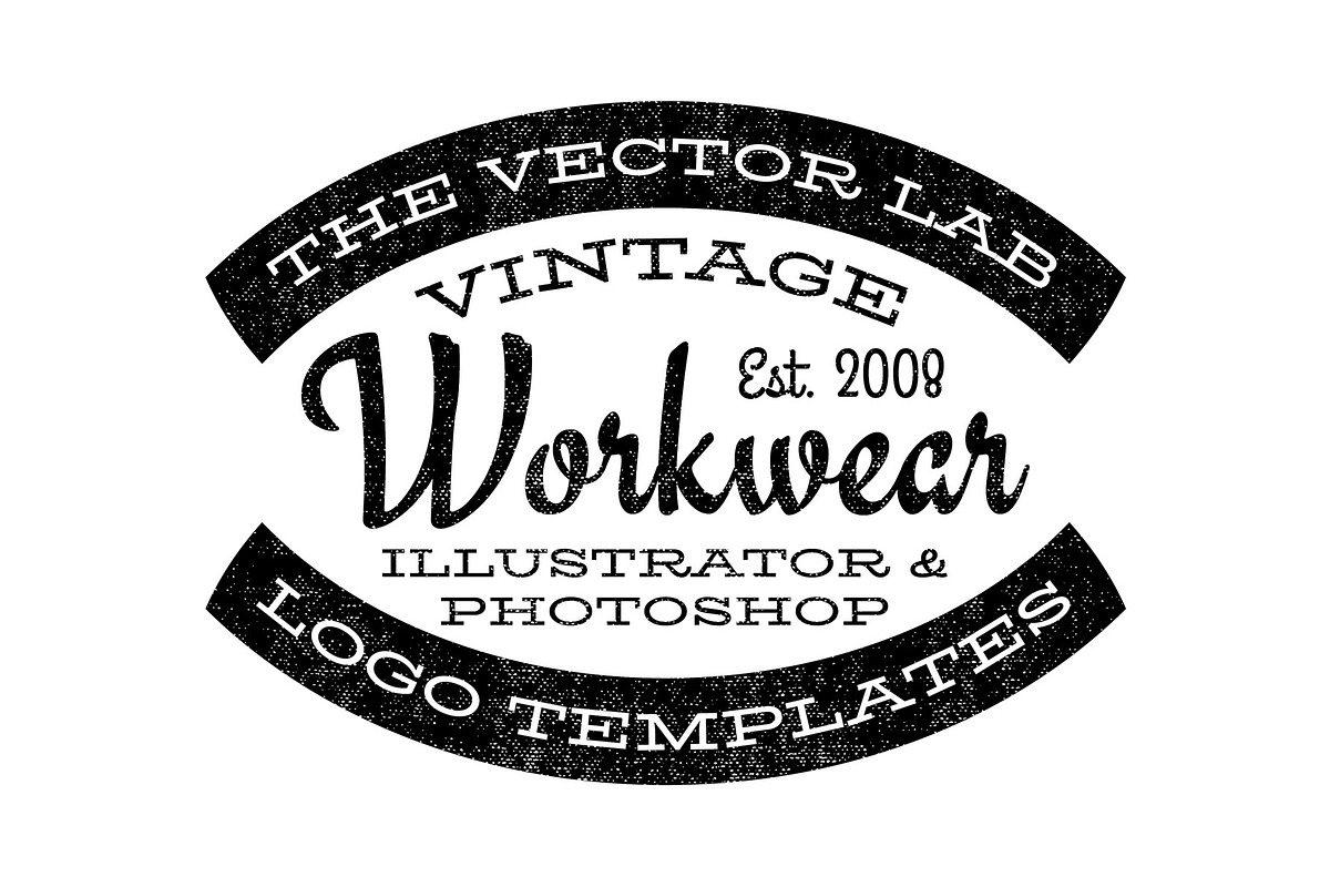 Vintage Workwear Logo Templates, a Branding & Logo Template by TheVectorLab (Photo 2 of 11)