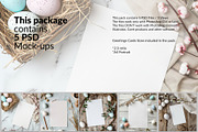 Easter Greetings Cards PNG & PSD, a Household Mockup by mock-ups (Thumbnail 2 of 10)