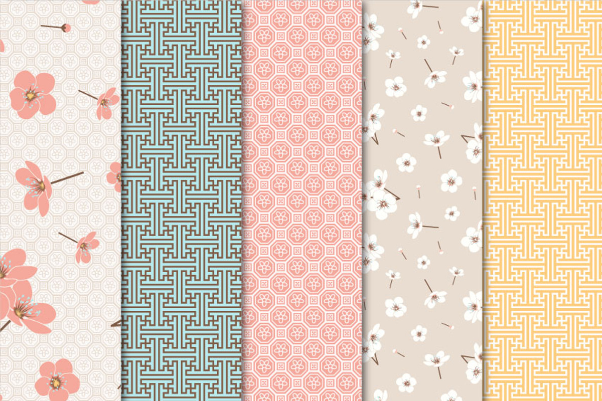Digital Paper Blossom preview 2