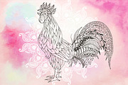 Rooster, an Animal Illustration by El Design (Thumbnail 1 of 3)