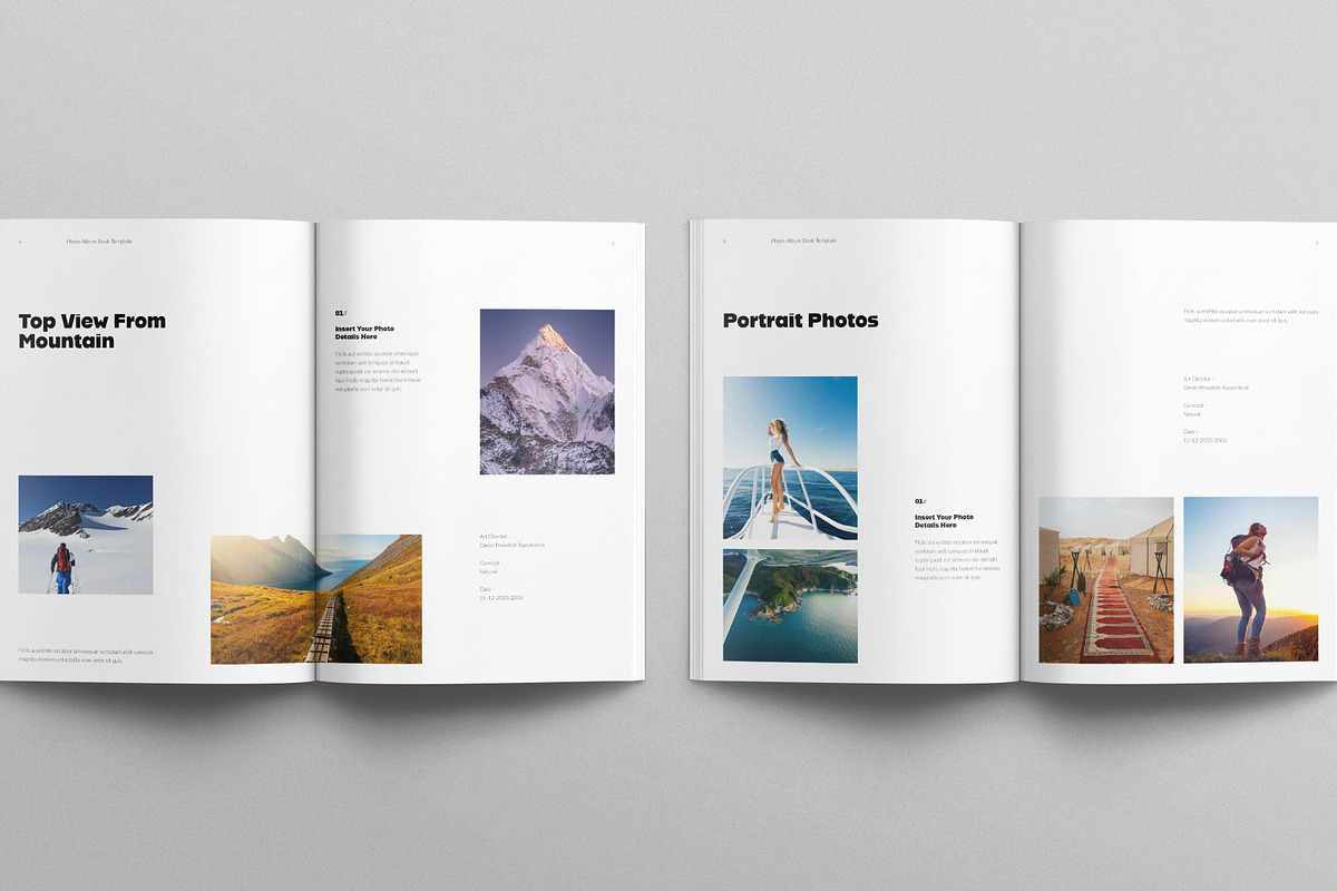 Photo Album Book Template, a Brochure Template by E-Type (Photo 3 of 7)