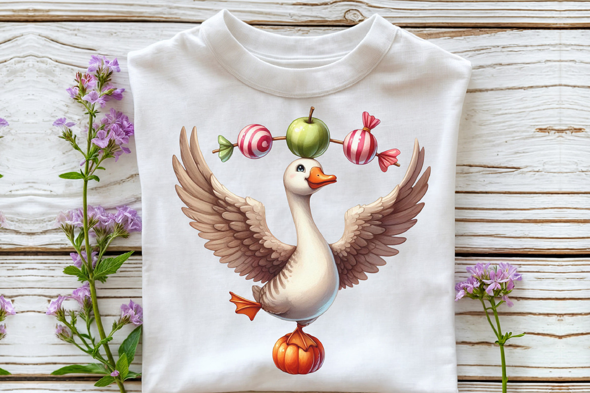 Funny Halloween Silly Goose Clipart, an Illustration by CraftArtStudio (Photo 4 of 6)