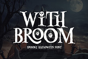 With Broom - Spooky Halloween Font, a Serif Font by Airotype (Thumbnail 1 of 7)