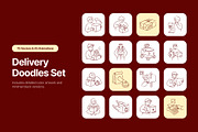 Delivery HandDrawn Doodles Bundle, an Outline Icon by Vectors Market (Thumbnail 1 of 11)