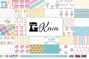 Baking Digital Paper Pack, a Pattern Graphic by Lapeticrafter (Thumbnail 1 of 4)