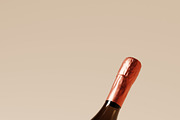 Sparkling Wine Bottle Mockups, a Packaging Mockup by MockupFree.Net (Thumbnail 5 of 5)