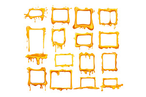 Cartoon cheese melting frames, an Illustration by Stock-Smart-Start