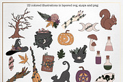 Woodland Witch - Vector SVG Bundle, an Animal Illustration by Gaynor Carradice Designs (Thumbnail 2 of 4)
