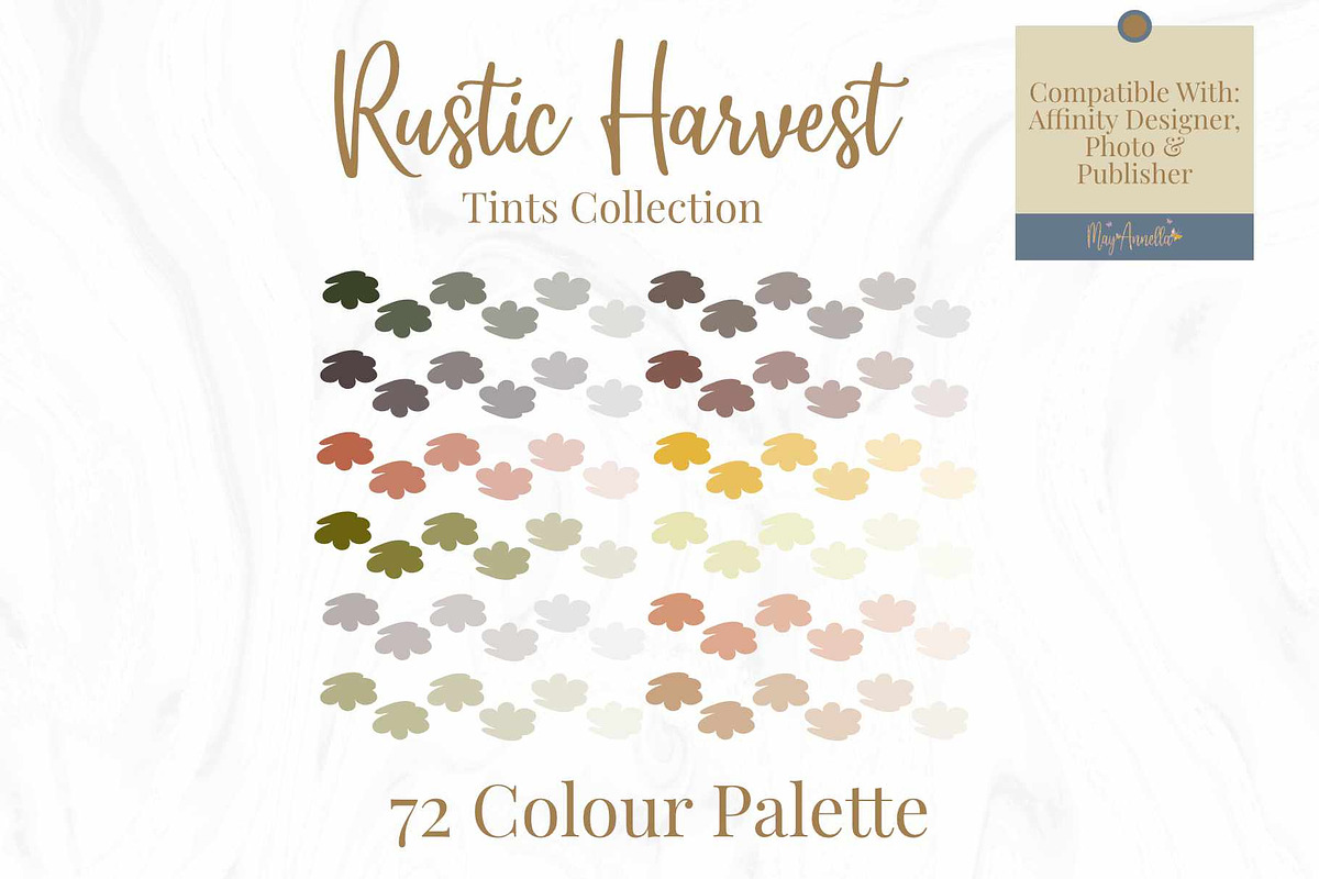 Affinity Autumn 72 Colour Palette, a Palette Add-On by May Annella (Photo 1 of 8)
