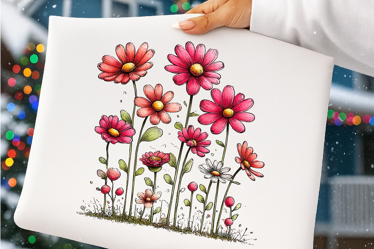Spring daisy flower clipart, an Illustration by SinaCreation (Photo 7 of 11)