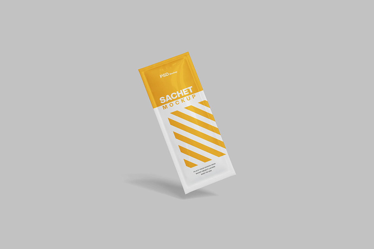Sachet Mockup, a Packaging Mockup by Indah (Photo 3 of 6)