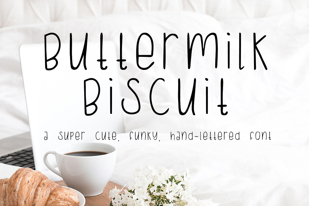 Buttermilk Biscuit Sans Font, a Sans Serif Font by Beck McCormick (Photo 1 of 3)