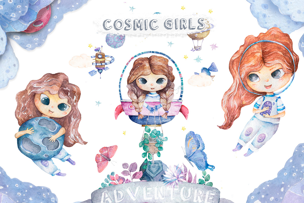 Cosmic Adventure Watercolor Set, an Education Illustration by Ann Art Houze (Photo 4 of 12)