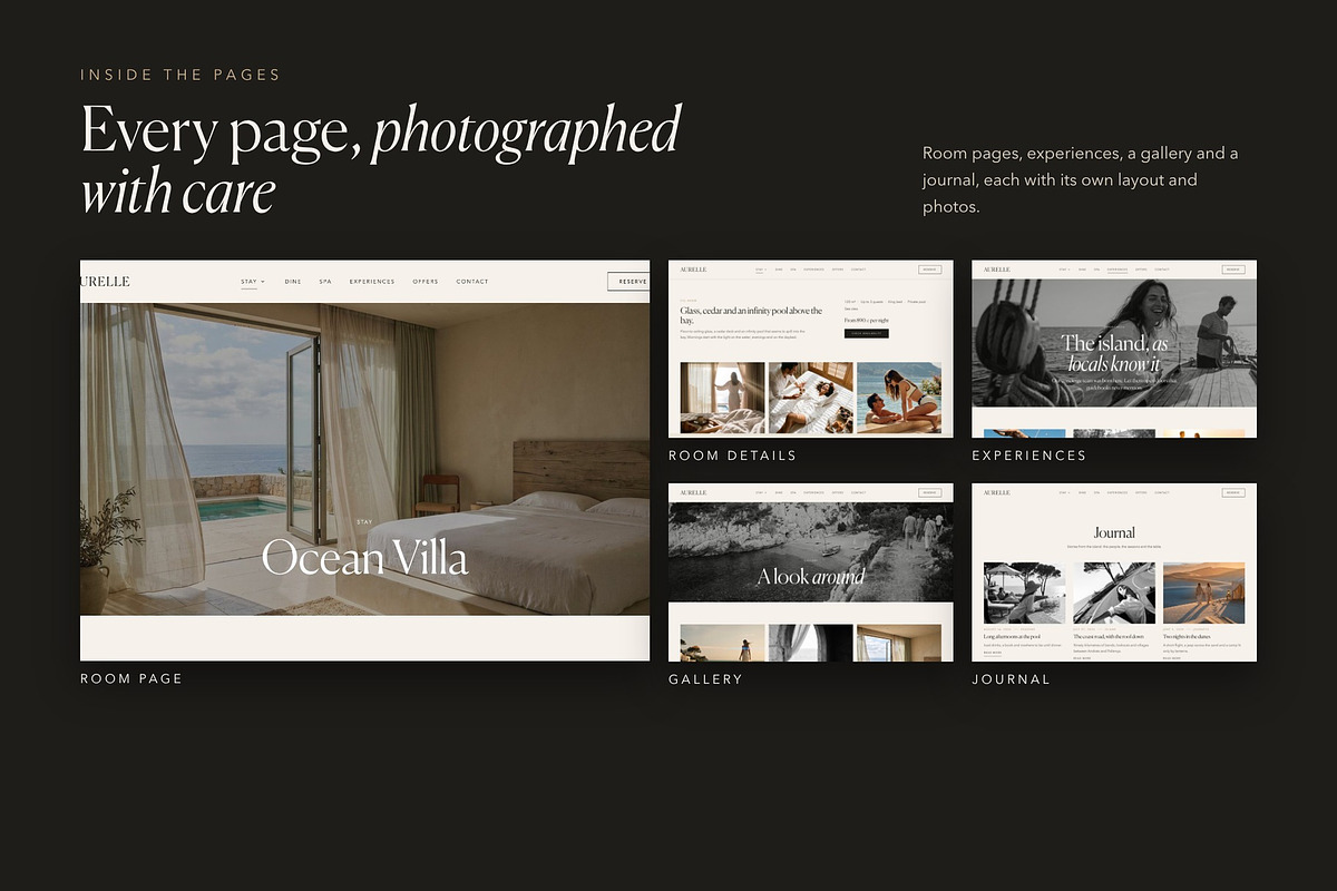 Aurelle Luxury Hotel & Resort Theme, a WordPress Template by Tomasz Ganclerz (Photo 13 of 18)