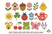 Garden Critters Embroidery Design, a Solid Icon by Craft Nest (Thumbnail 1 of 6)