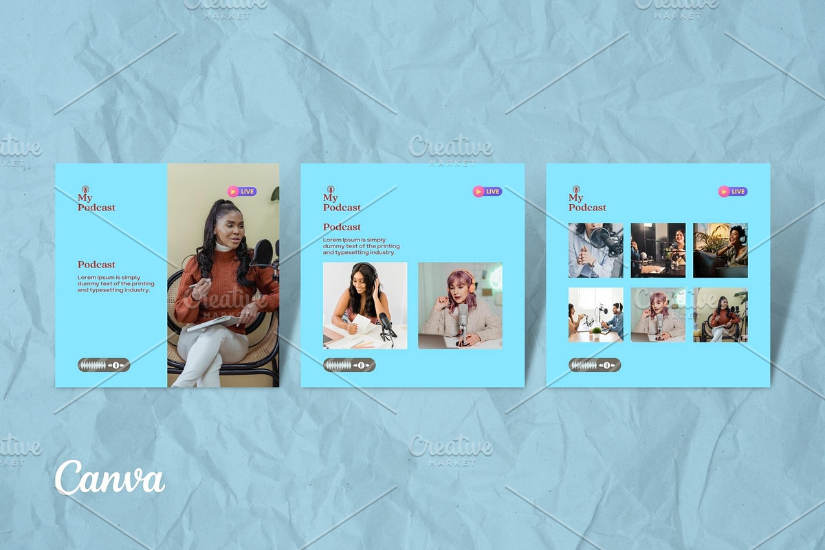 My Podcast - Social Media Template, a Social Media Template by Aji Gallery (Photo 5 of 16)