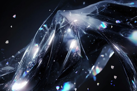 A close-up view of translucent, shimmering fabric with sparkling light reflecti, an Arts & Entertainment Photo by Textures & Backgrounds