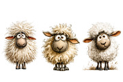 Quirky Sheep Clipart, an Illustration by Designworld (Thumbnail 2 of 4)