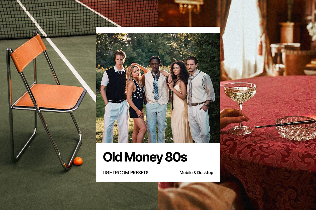 Old Money 80s Lightroom Presets, a Preset Add-On by PixaSquare (Photo 1 of 8)