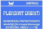 Pleasant Dream font, a Font by weknow (Thumbnail 1 of 8)