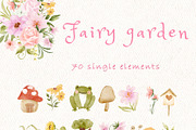 Fairy garden clipart, an Illustration by heyiamalice (Thumbnail 7 of 12)