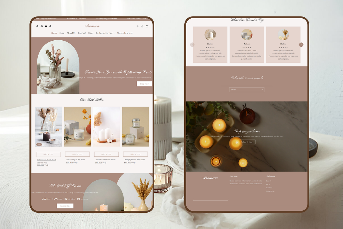 Aromave - Multipurpose Shopify Theme, a Shopify Template by Xynotheme (Photo 2 of 7)