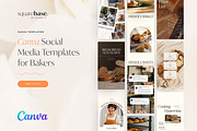 Canva Templates for Bakers, a Social Media Template by Squarebase Templates (Thumbnail 1 of 5)