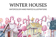 Cute winter houses collection, an Illustration by Dashamoony (Thumbnail 1 of 2)