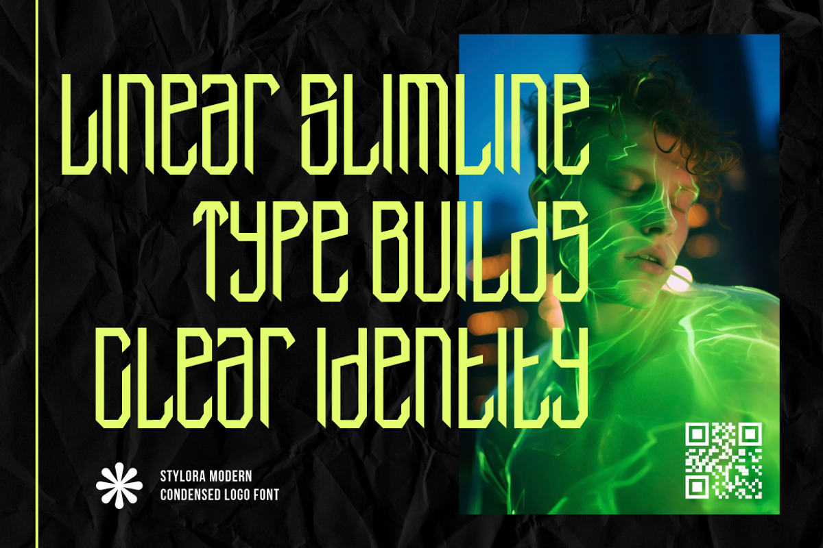 Stylora Condensed Logo Font, a Font by PutraCetol Studio (Photo 3 of 5)