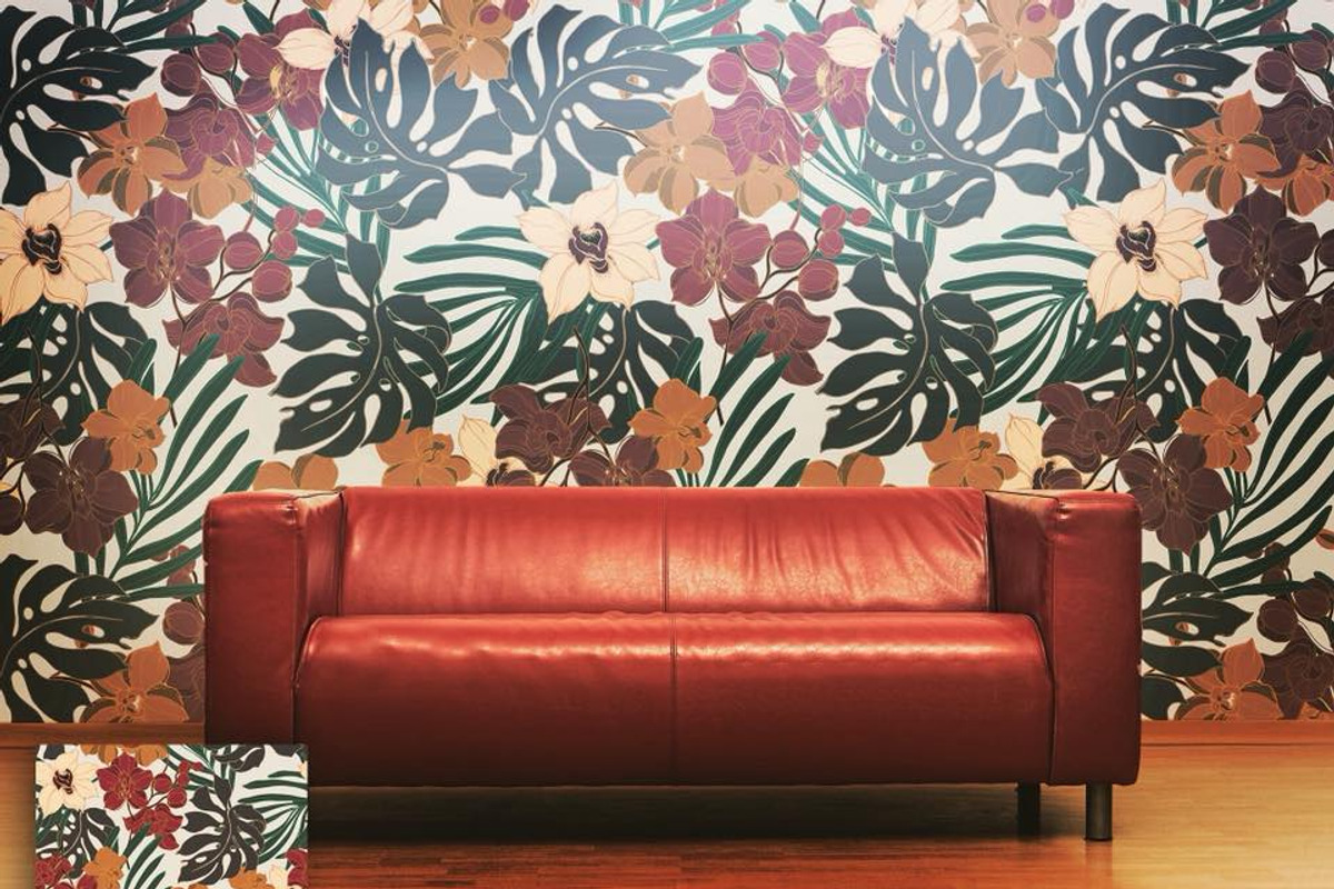 12JPG/EPS Tropical Seamless pattern, a Pattern Graphic by Theraphosath (Photo 7 of 9)