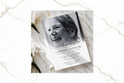 Funeral Bundle B&W Canva FR006, a Stationery Template by TyphoonStudio (Thumbnail 6 of 12)