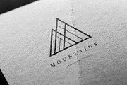 Mountains. Linear geometric logo, a Branding & Logo Template by le-genda (Thumbnail 6 of 14)