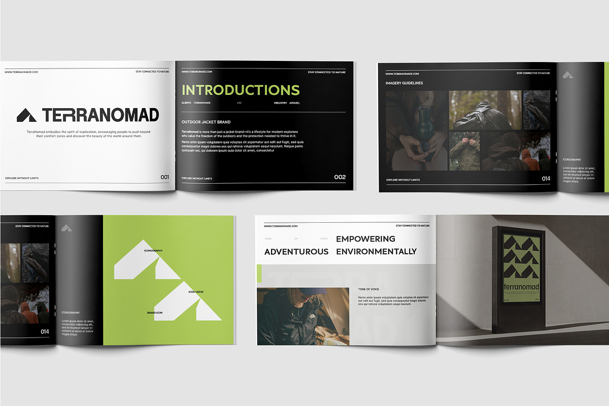 A4 Modern Brand Guideline Template, a Branding & Logo Template by TMint Play (Photo 2 of 7)