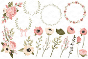 Navy & Blush Floral Bicycle & Extras, an Illustration by Amanda Ilkov (Thumbnail 4 of 5)