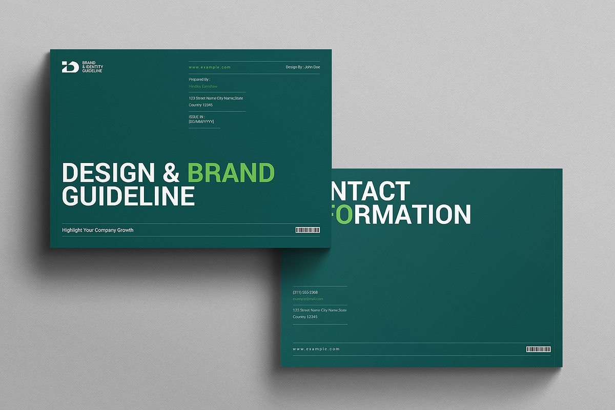 Brand Guidelines Template Landscape, a Brochure Template by E-Type (Photo 7 of 7)