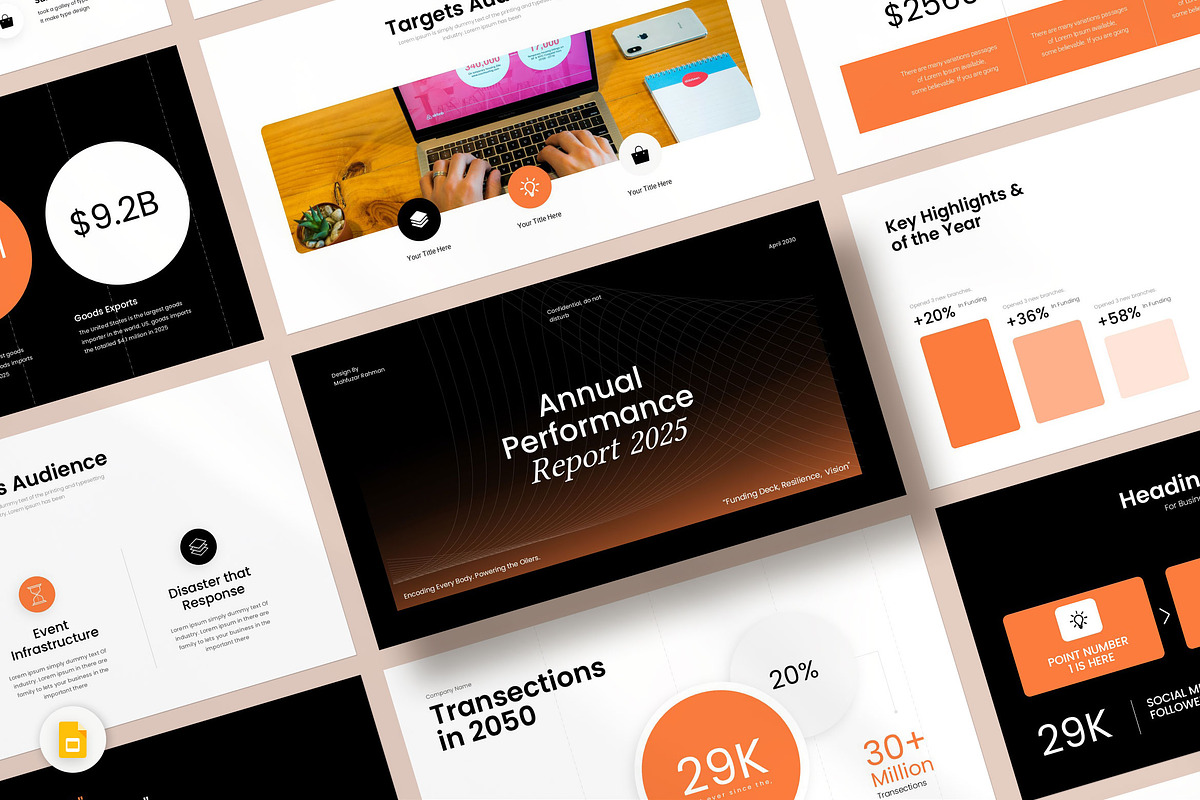 Annual report Presentation, a Presentation Template by KreateTribe (Photo 6 of 6)
